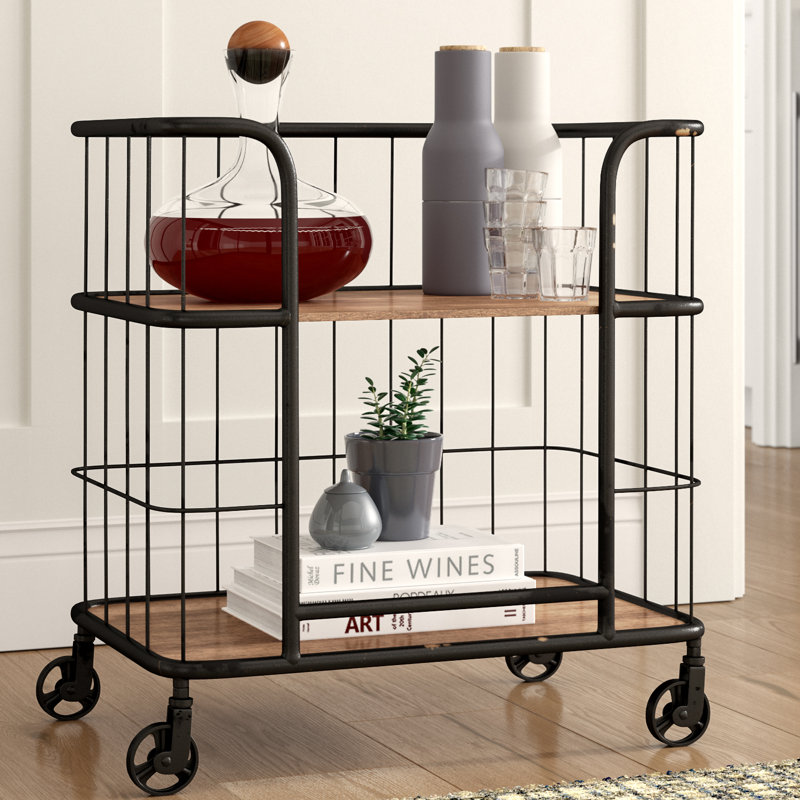 Laurel Foundry Modern Farmhouse Lorient Industrial Wood and Metal